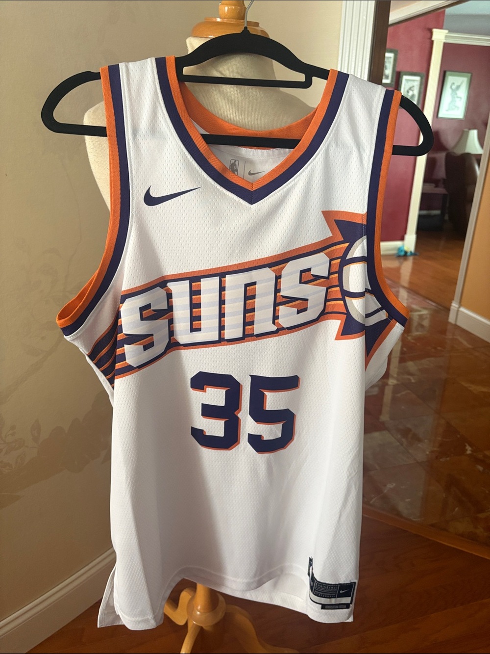 Nike White Swingman Jersey Phoenix Suns #35 Kevin Durant